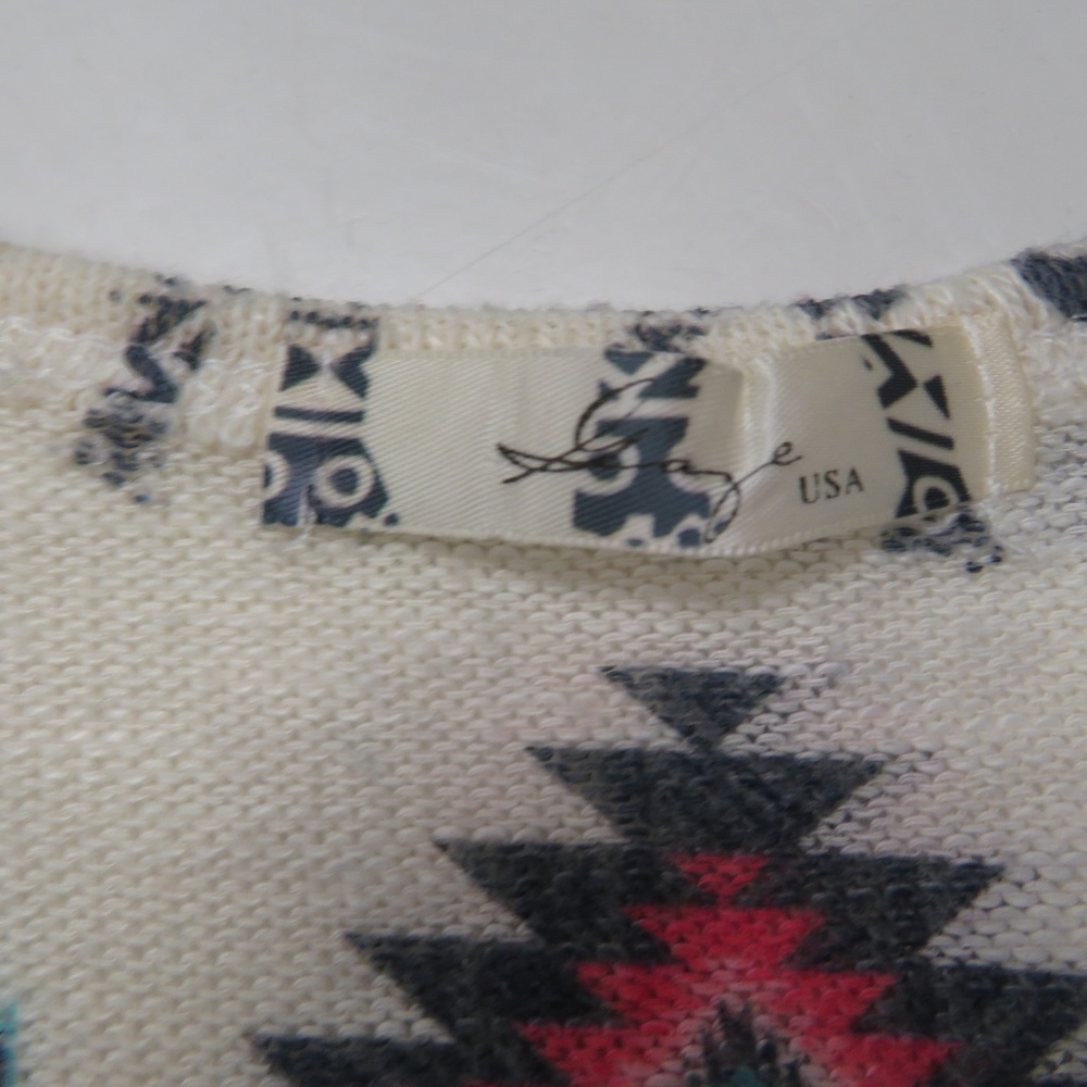 Gaze USA Elephant Print Pull Over‎ Knit Tank Top - Picture 3 of 3